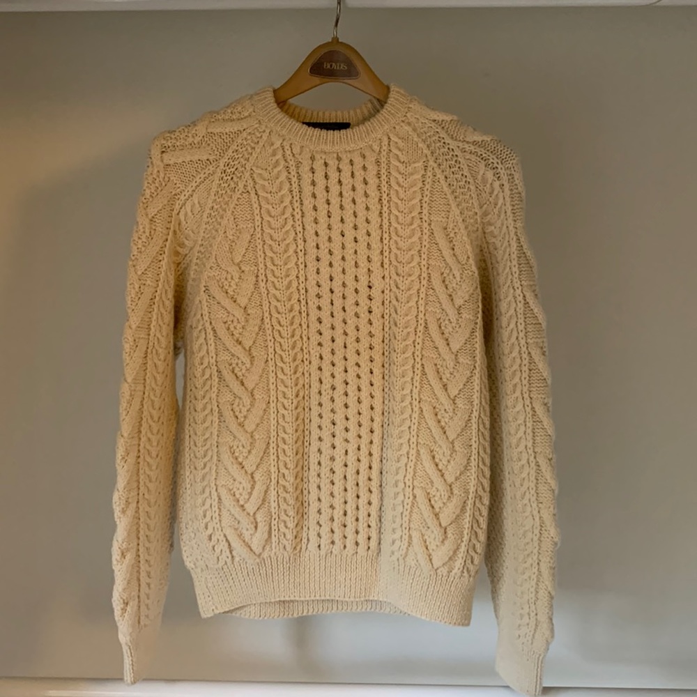 Brooks Brothers - Hand Knitted Alpaca-Merino Cable Knit Sweater